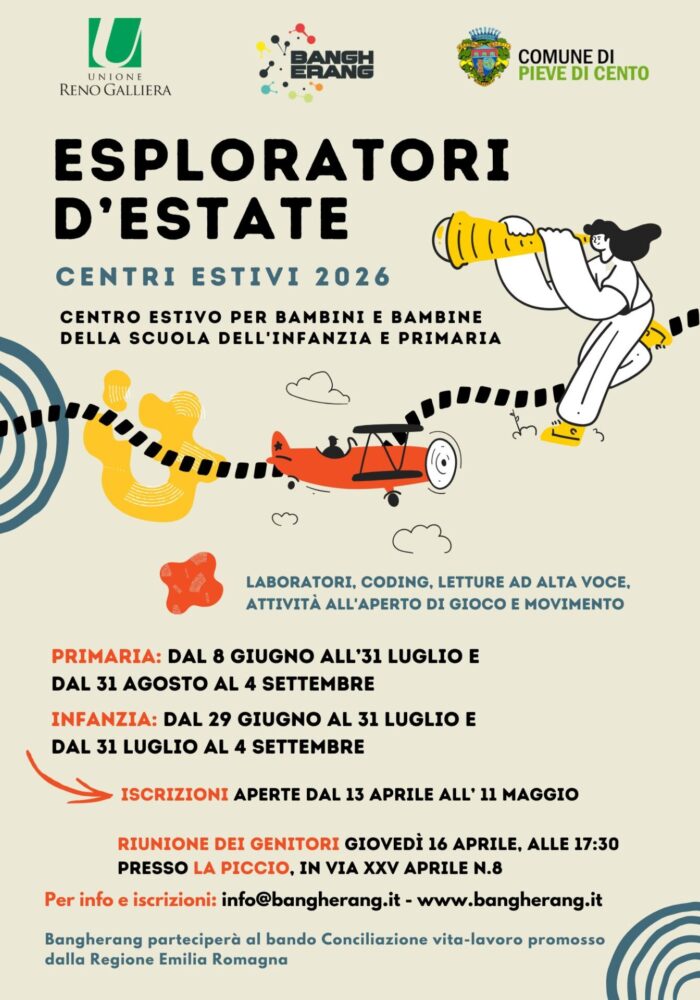 Volantino centro estivo 2026 Volantino centro estivo 2026